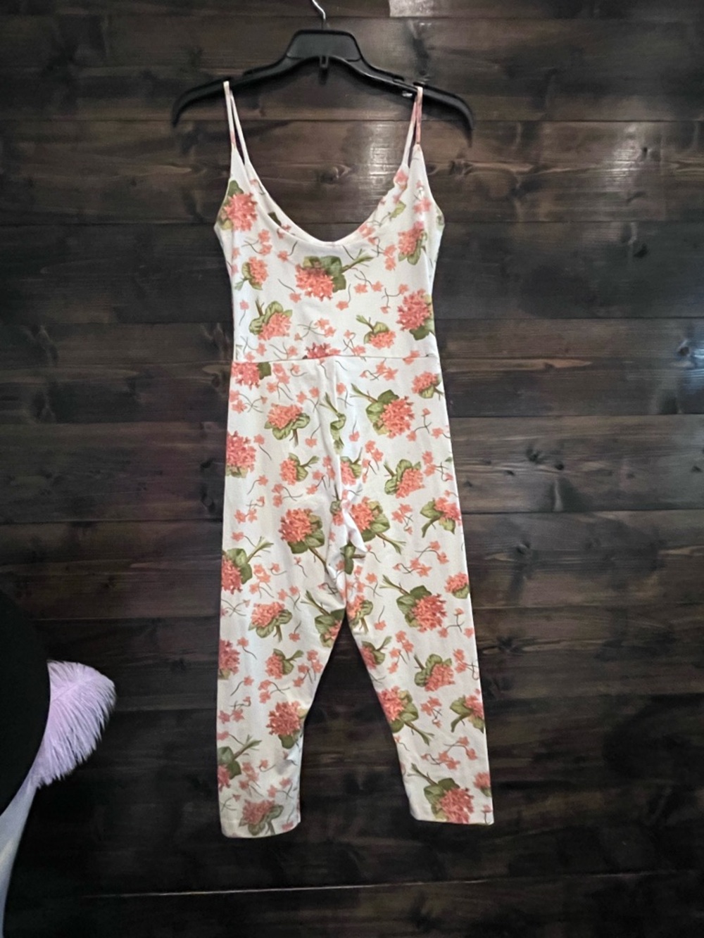 Betsey Johnson Vintage Jumpsuit/Romper Hydrangea Print - Picture 6 of 12